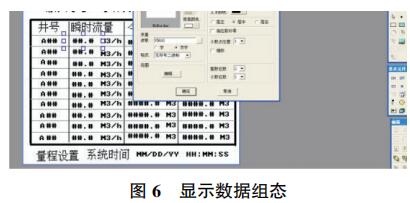 顯示數據組態