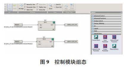 控制模塊組態